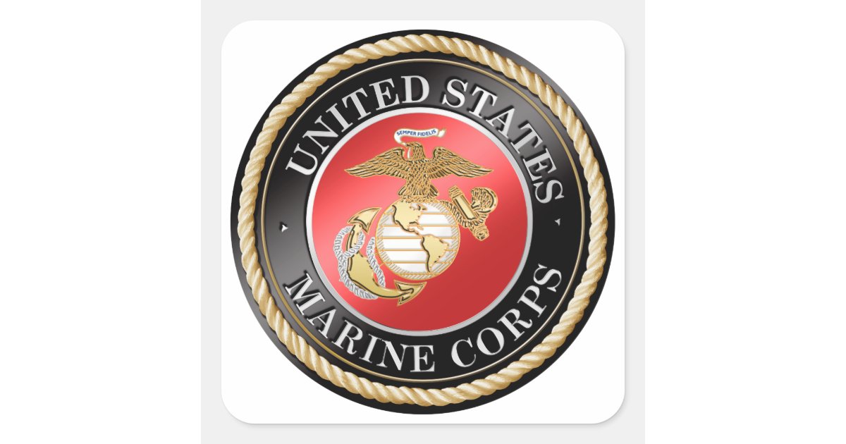 USMC Stickers Zazzle