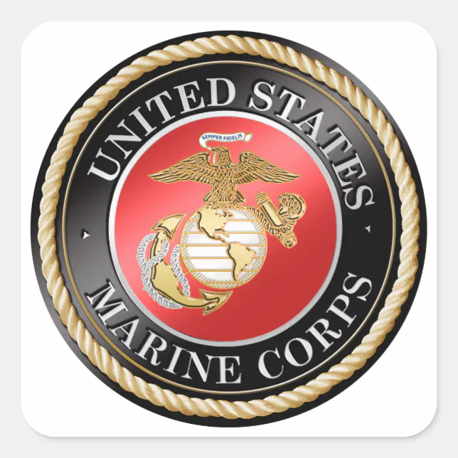 USMC Stickers Zazzle
