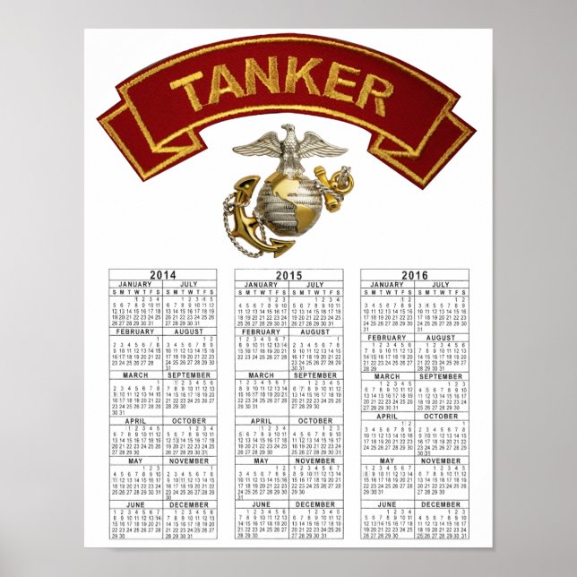 USMC TANKER POSTER (Front)