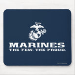 Usmc The Few The Proud Logo Stacked - White Mouse Pad at Zazzle