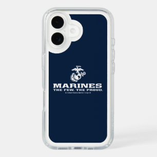 USMC The Few The Proud Logo Stacked - White iPhone 16 Case