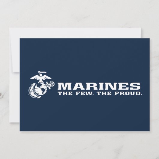 USMC The Few The Proud Logo - White (Front)