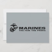 USMC "The Few, The Proud" Stacked Black Logo (Front)