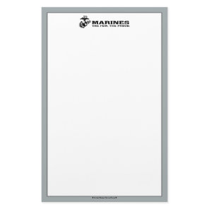 USMC "The Few, The Proud" Stacked Black Logo Stationery