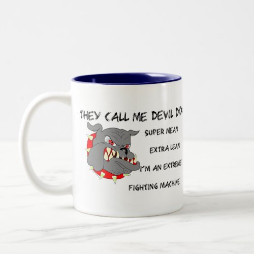 USMC They Call Me Devil Dog Two_Tone Coffee Mug
