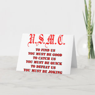 USMC To Find Catch or Defeat Us Card