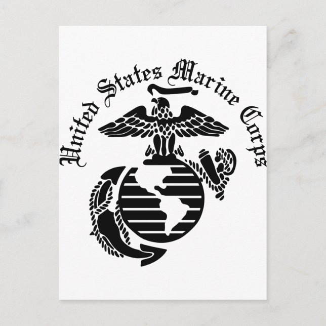 USMC United States Marine Corps Postcard (Front)