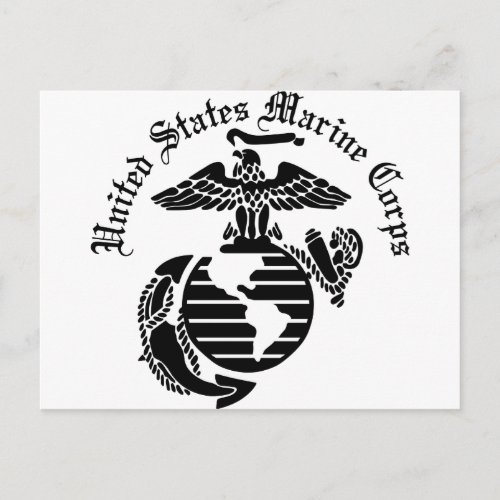 USMC United States Marine Corps Postcard