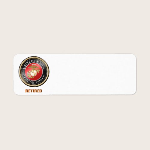 USMC Veteran Return Address Labels USMC Veteran Return Address Labels
