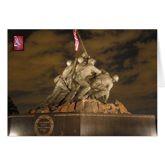 USMC War Memorial Cards (Front Horizontal)