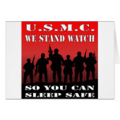 USMC We Stand Watch So You Can Sleep Safe (Front Horizontal)