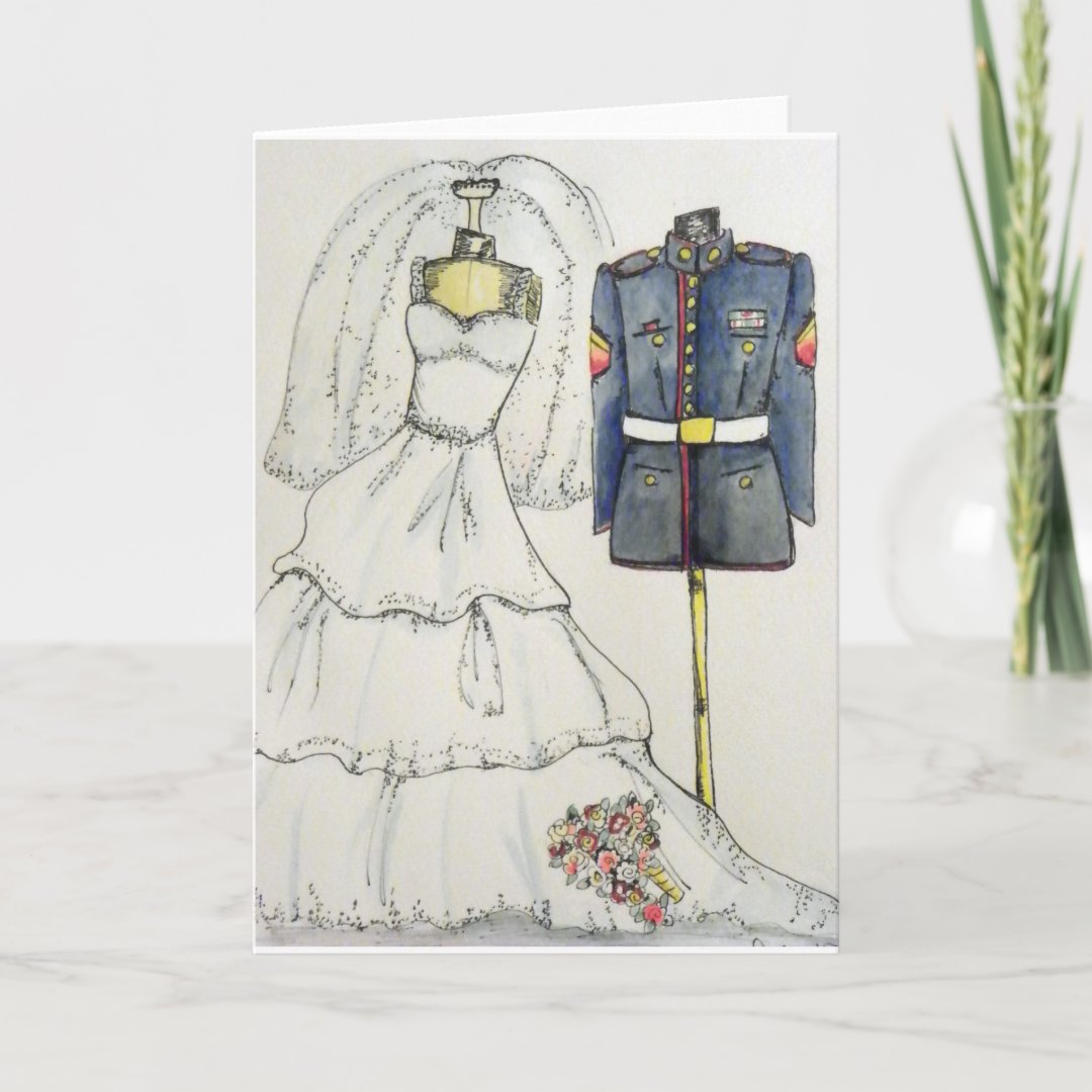 USMC Wedding Card Zazzle   Usmc Wedding Card R0802db0662ff4315b02ad6a1a95ba373 Udffh 1080 