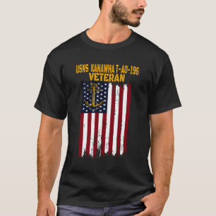 Usns Kanawha T-Ao-196 Replenishment Oiler Ship Vet T-Shirt