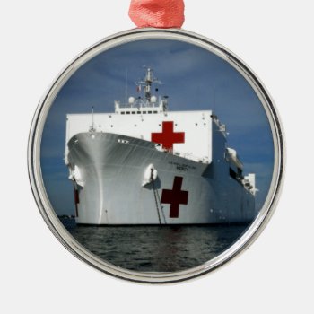 Usns Mercy Hospital Ship Metal Ornament by TNMgraphics at Zazzle