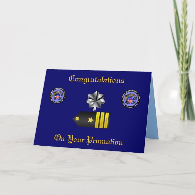 USPHS Commission Corps Commander Promotion Card (Front)