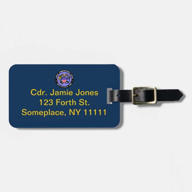 USPHS Commissioned Corps Baggage Tag (Front Horizontal)