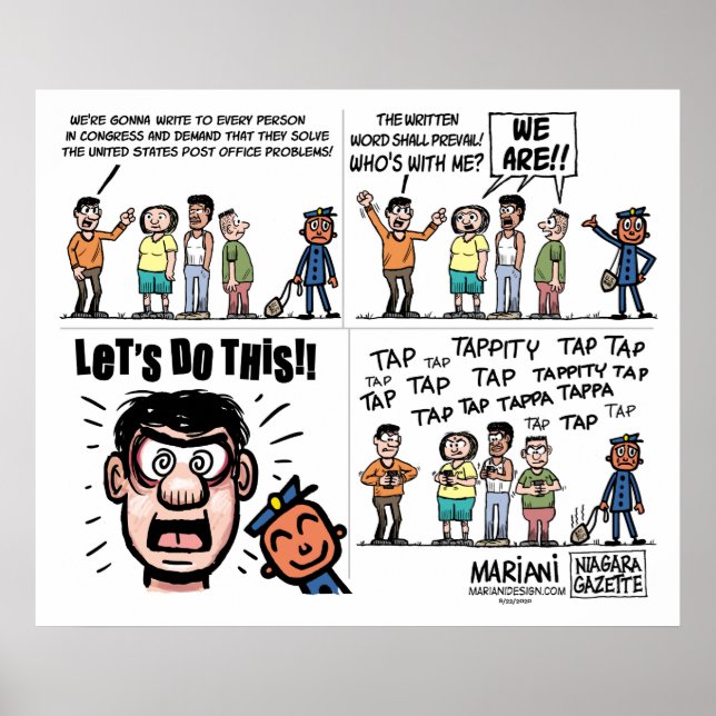 USPS Editorial Cartoon Poster (Front)