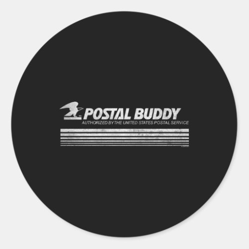 Usps Postal Buddy Classic Round Sticker