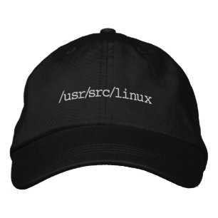 /usr/src/linux embroidered baseball hat