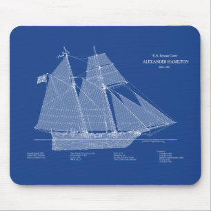 USRC Alexander Hamilton - ABD Mouse Pad