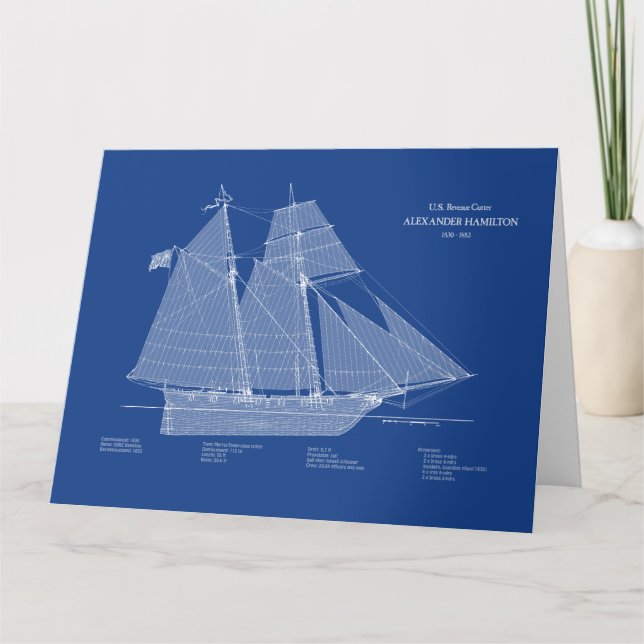 USRC Alexander Hamilton - ABD Thank You Card (Front)