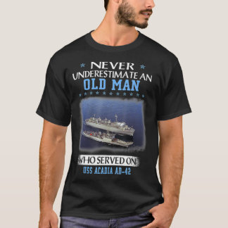 USS Acadia AD42 Veterans Day Father Day Gift T-Shirt