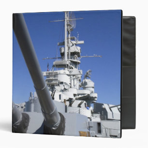 USS Alabama Battleship at Battleship Memorial 3 Ring Binder