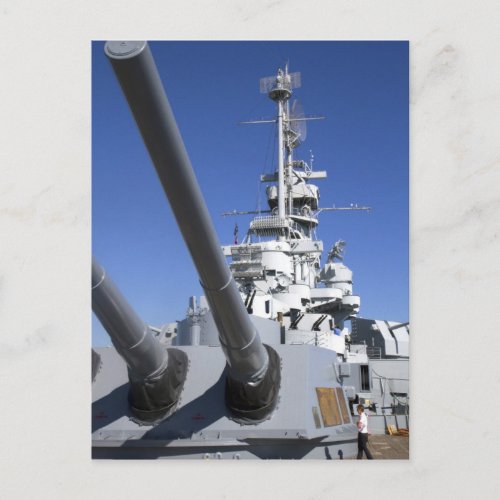 USS Alabama Battleship at Battleship Memorial Postcard