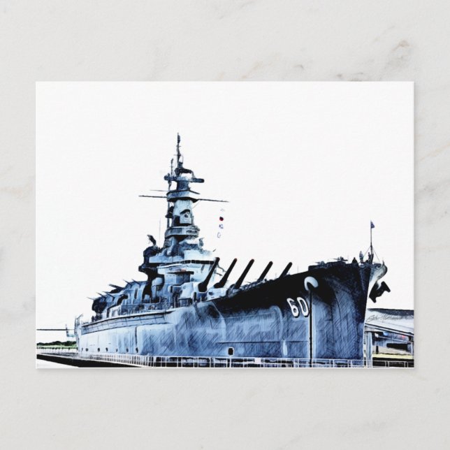 USS Alabama Battleship Memorial Park Postcard (Front)