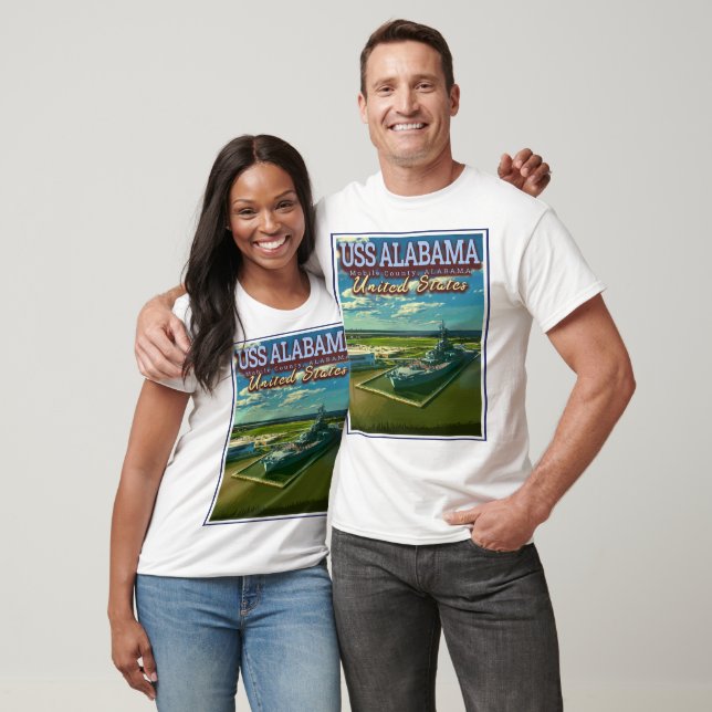 USS ALABAMA BATTLESHIP - MOBILE ALABAMA USA T-Shirt (Unisex)