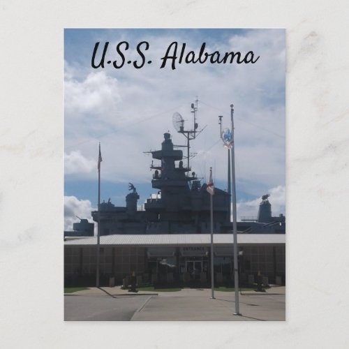 USS Alabama Battleship Museum _ Mobile AL Postcard
