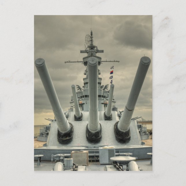 USS Alabama Postcard (Front)