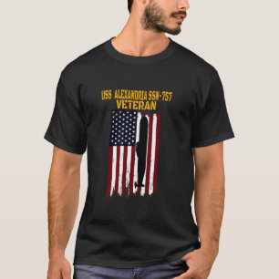 USS Alexandria SSN 757 Submarine Veterans Day Fath T-Shirt