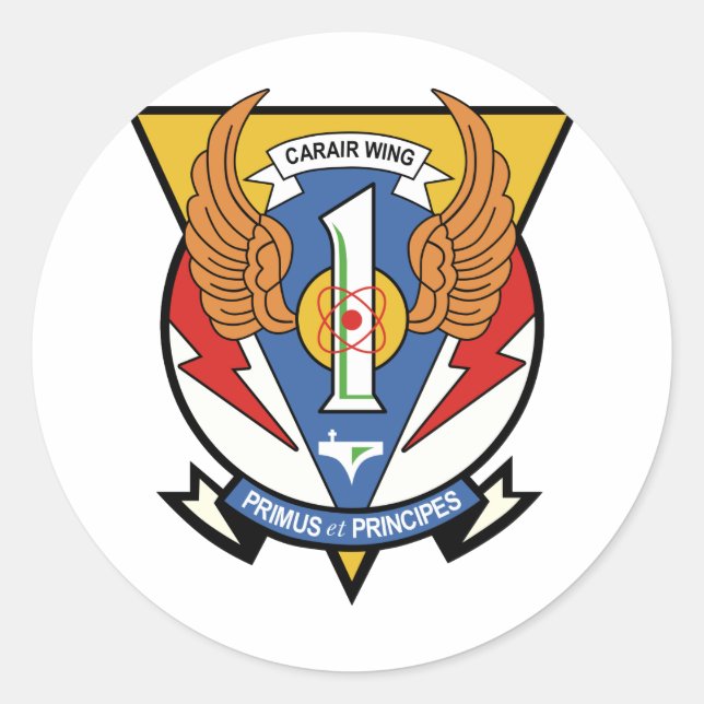 USS America CVW-1 Classic Round Sticker (Front)