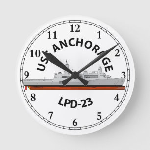 USS ANCHORAGE, LPD-23, SAN ANTONIO ROUND CLOCK
