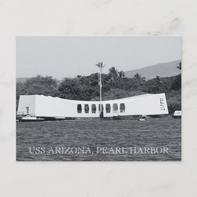 uss arizona pearl harbor postcard (Front)