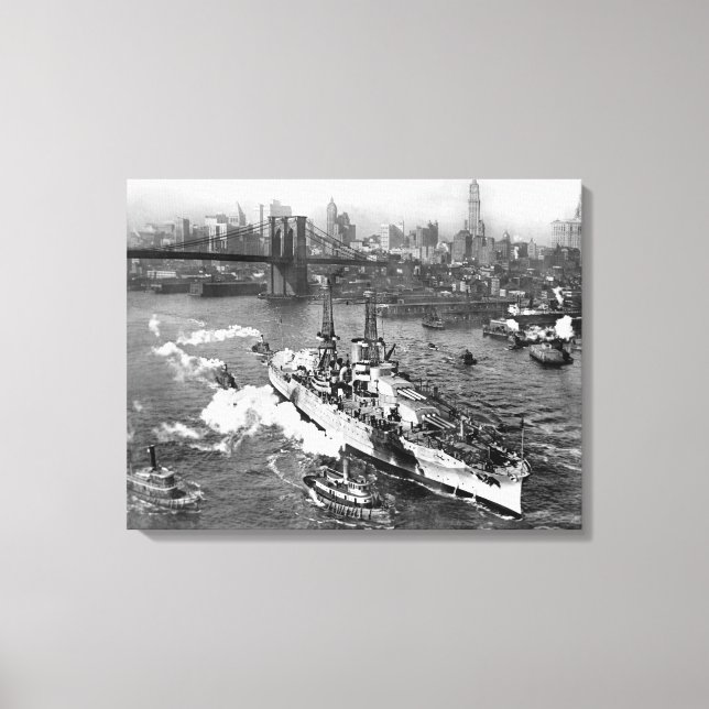 USS Arizona wrapped canvas poster 19"x25" Print (Front)