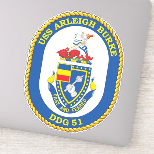 USS Arleigh Burke DDG_51 Sticker