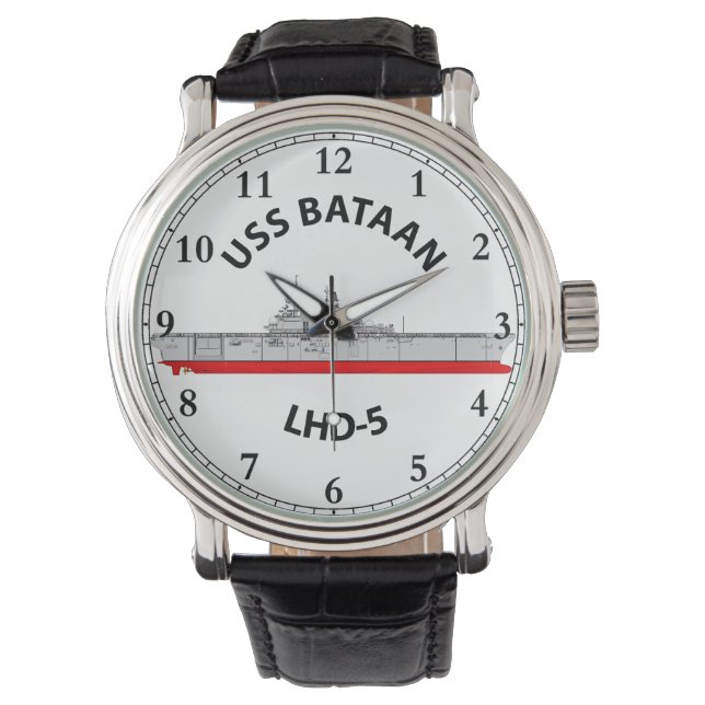 USS BATAAN - LHD-5 - WASP CLASS AMPHIBIOUS ASSAULT WATCH (Front)