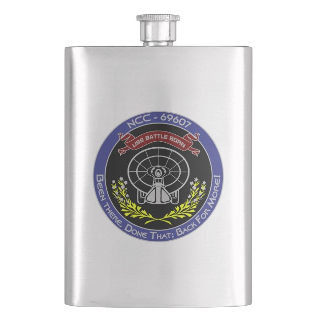 USS Battle Born field rations Flask (Front)