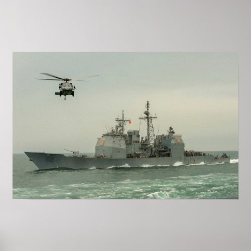 USS Bunker Hill CG 52 Poster