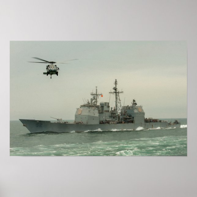 USS Bunker Hill (CG 52) Poster (Front)