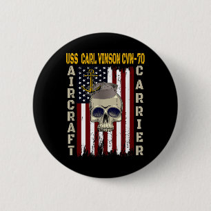 Uss Carl Vinson Cvn-70 Veterans Day Dad Boy Son Gr Button