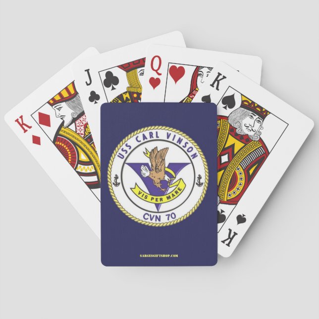 USS CARL VINSON POKER CARDS (Back)