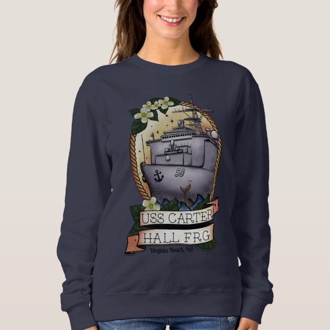 USS Carter Hall FRG Sweatshirt  (Front)