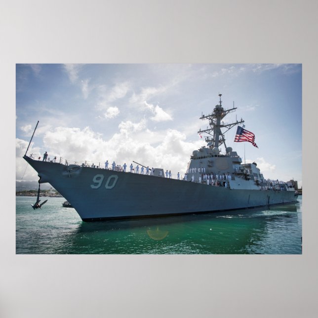 USS Chafee (DDG 90) Poster (Front)