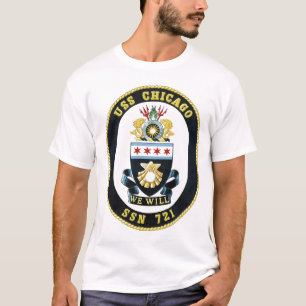 USS Chicago Coat of Arms t shirt
