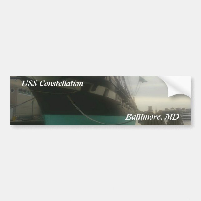 USS Constellation Bumper Sticker (Front)