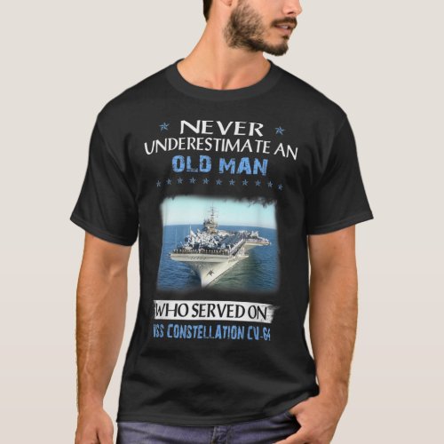 USS Constellation CV64 Aircraft Carrier Veterans D T_Shirt