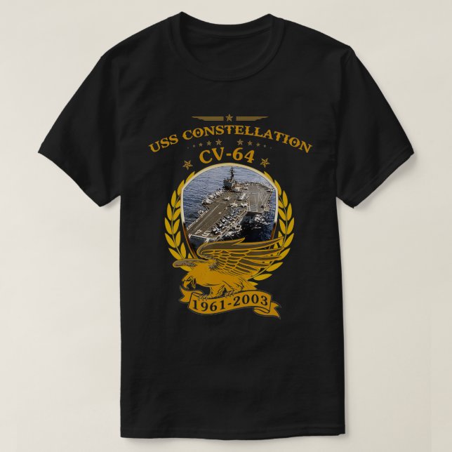 USS Constellation (CV64)  T-Shirt (Design Front)